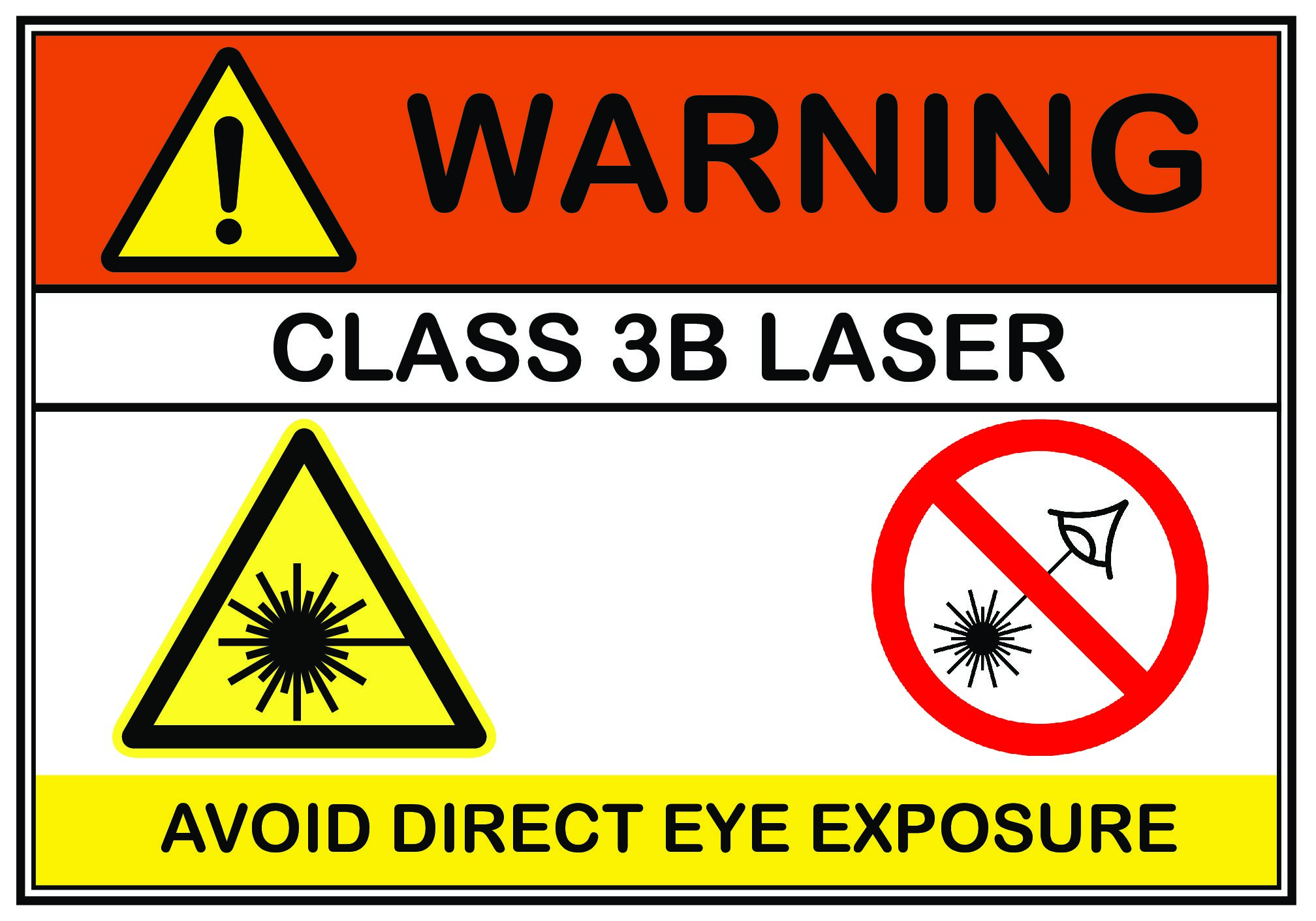 Laser Warning Sign